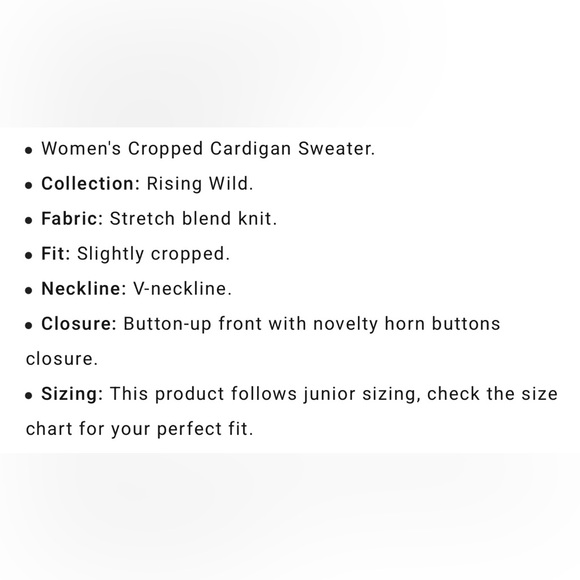 NWT Billabong Short N Sweet Cardigan- M & L - Picture 9 of 11